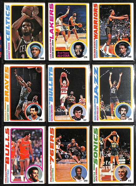 1978-79 Topps Basketball Complete Set of 132 Cards w. Bill Walton